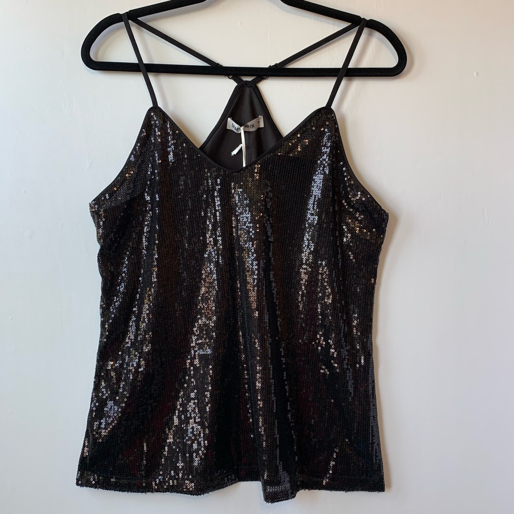 Black Sequin Top